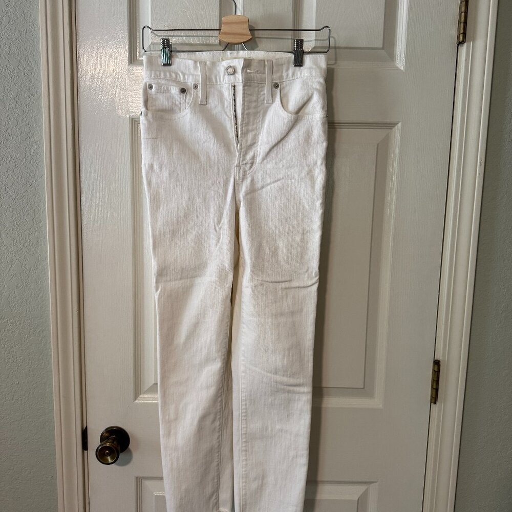Madewell Perfect Vintage Crop Jean White Denim Size 25